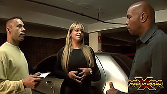 Angel Lima, a busty entrepreneur, bribes parking guards with her butt after running out of cash