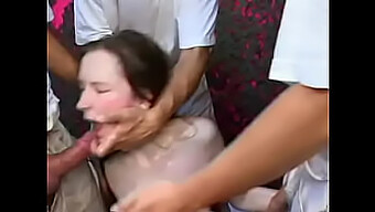 Teen's extreme pleasure: Gangbang, anal, and creampie in full video