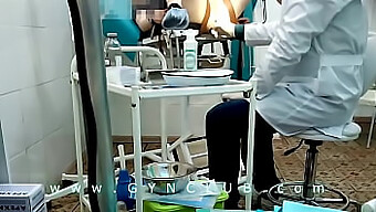 Intense Medical Fetish Scene On Gynecological Chair