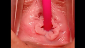 Girl'S Intense Vaginal Contractions Captured In Extreme Close Up