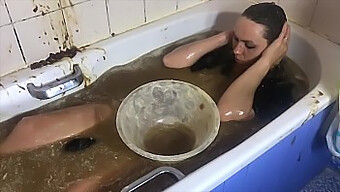 Gothic Babe Gets Covered In Creamy Slime In Steamy Video