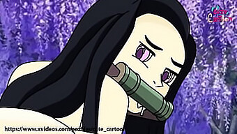 Cartoon Porn Featuring Nezuko And Tanjiro From Kimetsu No Yaiba