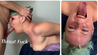 Stepdaughter Gives Sloppy Blowjob And Takes Cumshot In Mouth