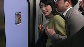 Mature Japanese Woman Experiences Public Sex On A Train