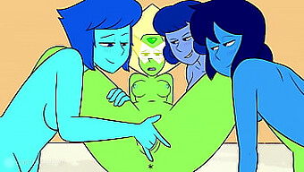 Peridot'Un Botanik Sınıfında Grup Aktivitesini Içeren Parodi Hentai