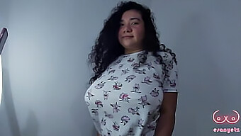 Voluptuous Step-Sister Seduces With Her Big Natural Tits