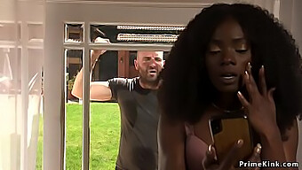 Interracial Bondage Og Bdsm Med En Ebony Stjerne